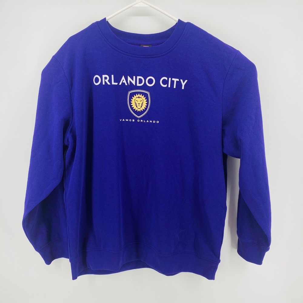MLS Orlando City SC Crewneck Sweatshirt Purple New Mens XL
